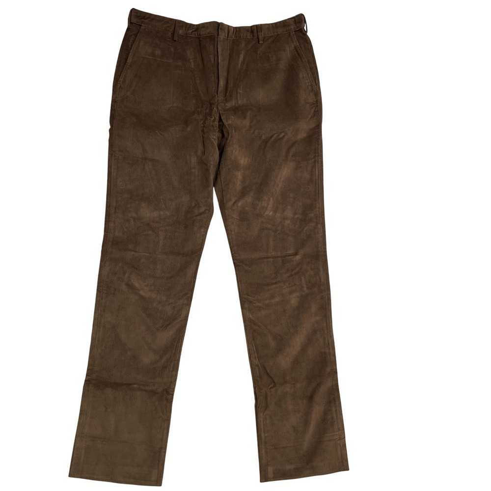 Men's Size 42x38 Corduroy Pants Traditional Fit Brown